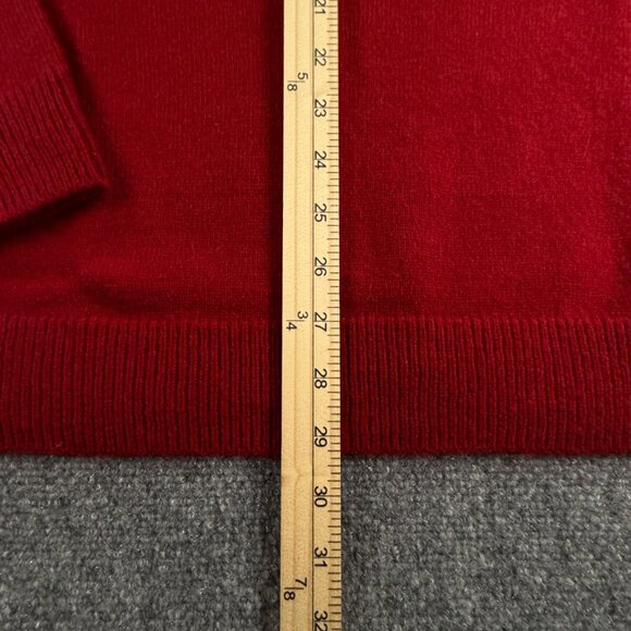 NWT Joseph Abboud Red Fair Isle Wool Blend 1/4 Zip Pullover Sweater 2XL - $80 - Picture 3 of 16
